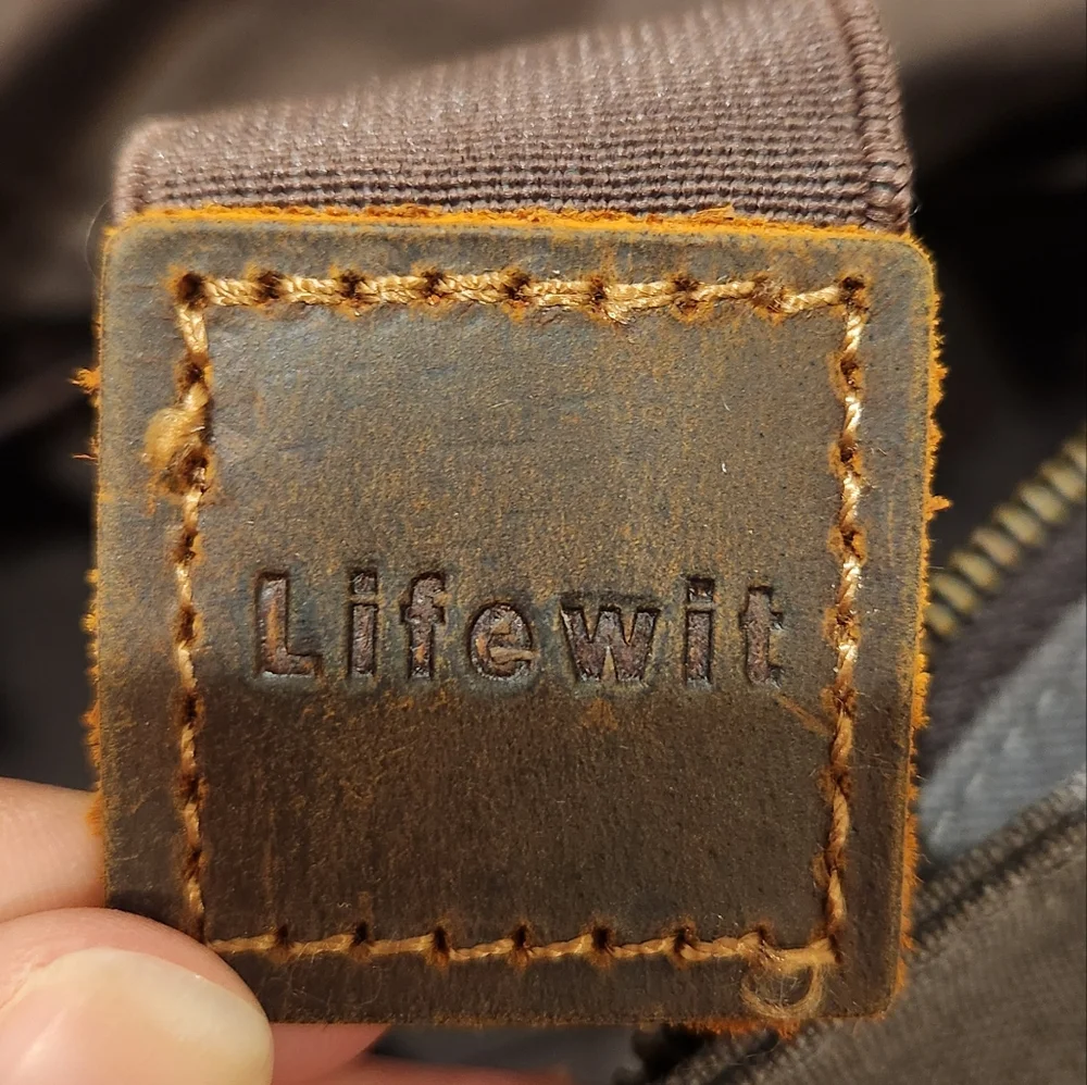 Lifewit Messenger Leather Bag Computer Bag Office